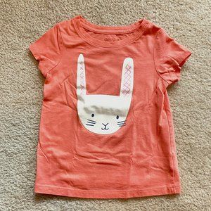 Peach short sleeve bunny T-Shirt
